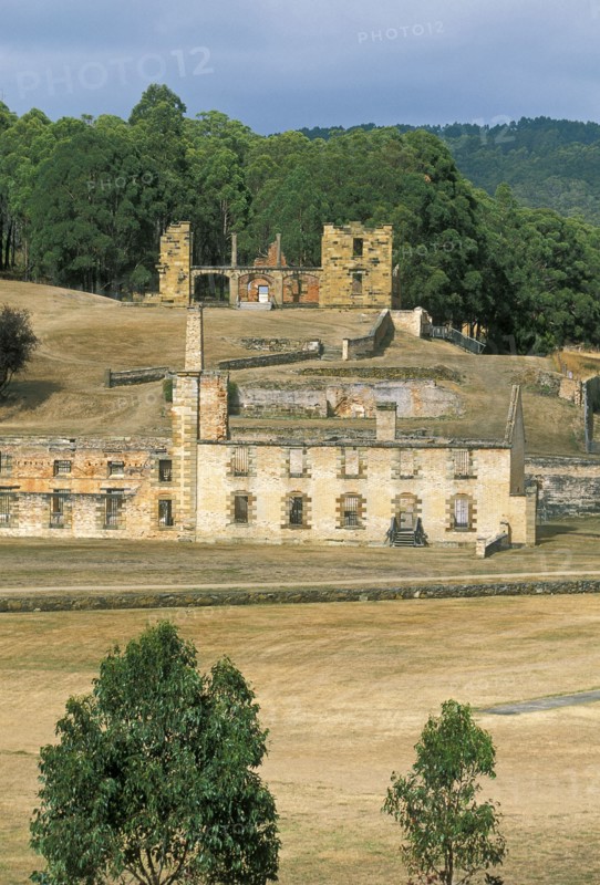 AUSTRALIA, Tasmania, "Port Arthur,", "Port Arthur Historic Site, the notorious 19thC penal colony and scene of the tragic 1996 gun massacre, south east. "
