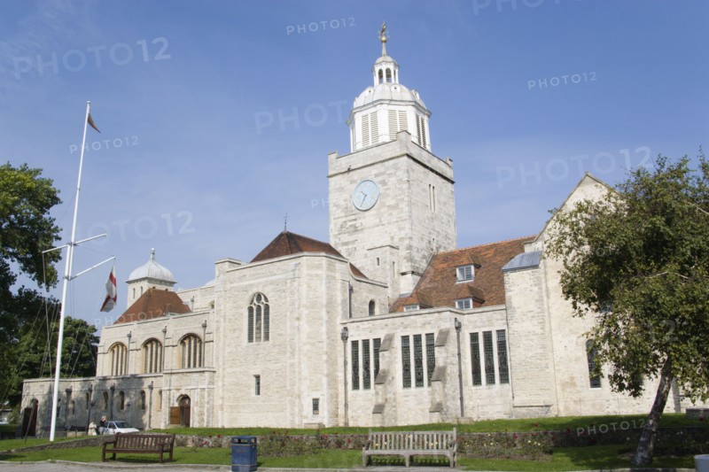 ENGLAND, Hampshire, Portsmouth, The Anglican Cathedral Church of St Thomas of Canterbury started in the 12th Century and completed in 1980. Consecrated as a cathedral in 1927.