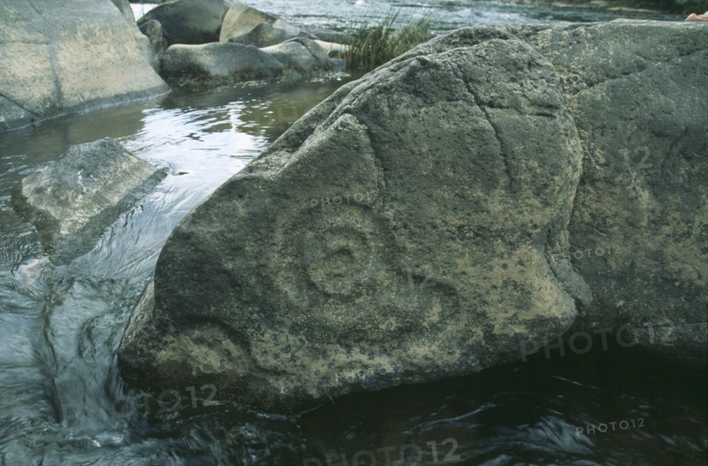 HONDURAS, Walpaulban Sirpi, "Petroglyphs, rock carving, Rio Platano Biosphere Reserve."