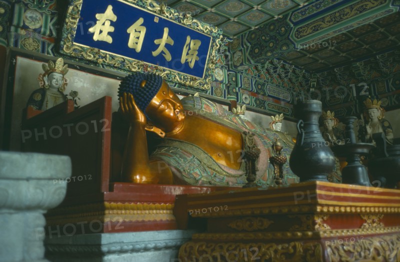 CHINA, Hebei, Beijing, Sleeping Buddha of Western Hills.