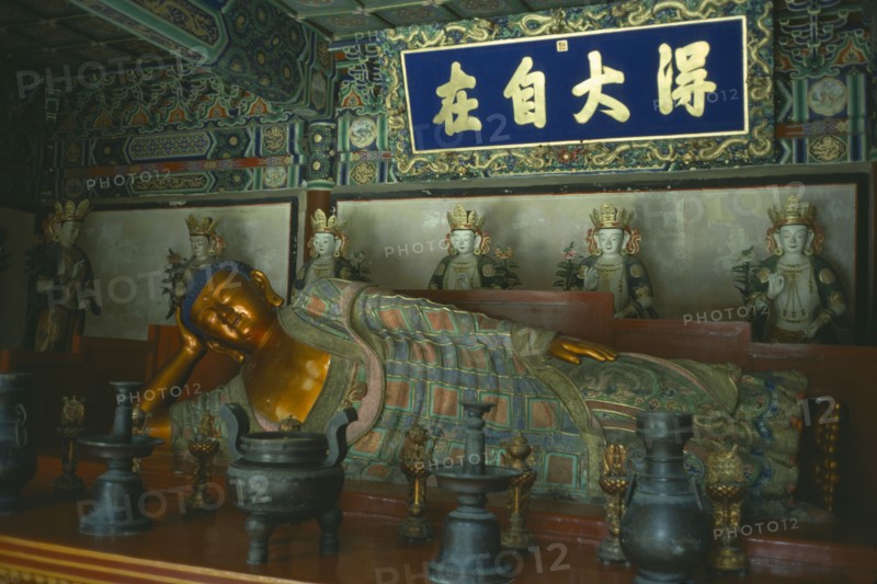 CHINA, Hebei, Beijing, Sleeping Buddha of Western Hills.