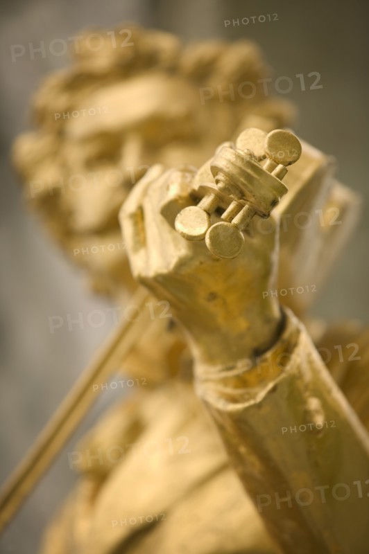 AUSTRIA, Lower Austria, Vienna, Detail of the Johann Strauss Memorial in Stadtpark.