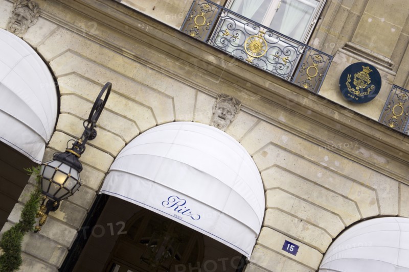 FRANCE, Ile de France, Paris, The Ritz Hotel entrance in Place Vendome