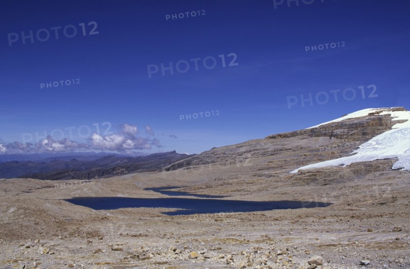 COLOMBIA, Cordillera , Boyaca, "View from Boqueron Bellavista, Sierra Nevada de Cocuy, "