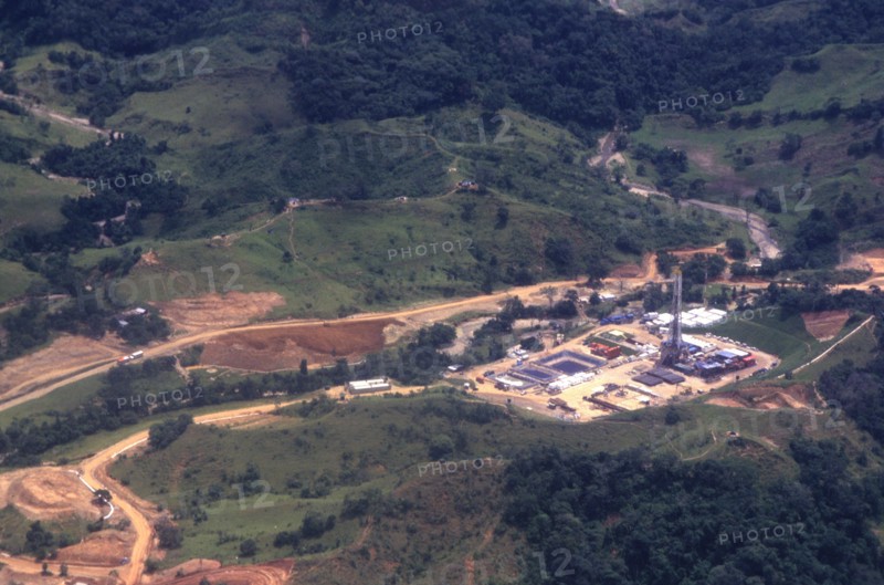 COLOMBIA, Casanare, BP exploration well site.