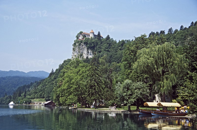 SLOVENIA, Lake Bled, "The castle is one of the most beautiful and important monuments in Slovenia. Perched on a cliff 100m above Lake Bled it houses a museum, the castle printworks,a wine cellar, a herbalist's shop, an artist's studio and a restaurant. Special functions and weddings are organised at the castle "