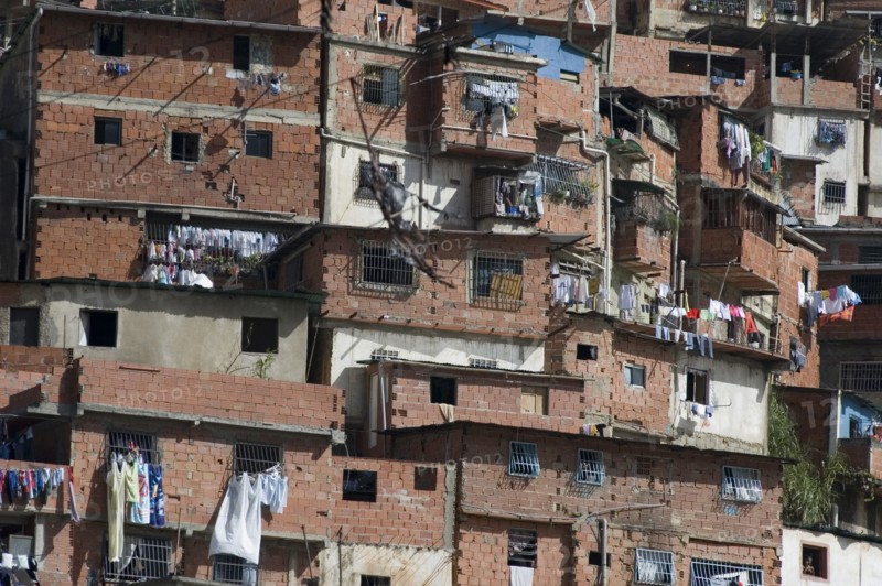 VENEZUELA, Caracas, Typical low income dwellings in the Petare district