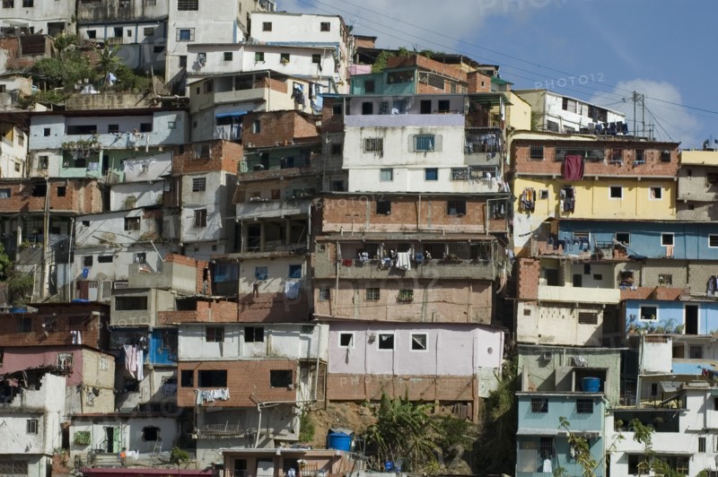 VENEZUELA, Caracas, Typical low income dwellings in the Petare district