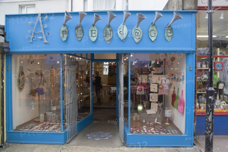 ENGLAND, East Sussex, Brighton, "Appendage fine art and jewellery shop in Kensington Gardens, North Laines area."