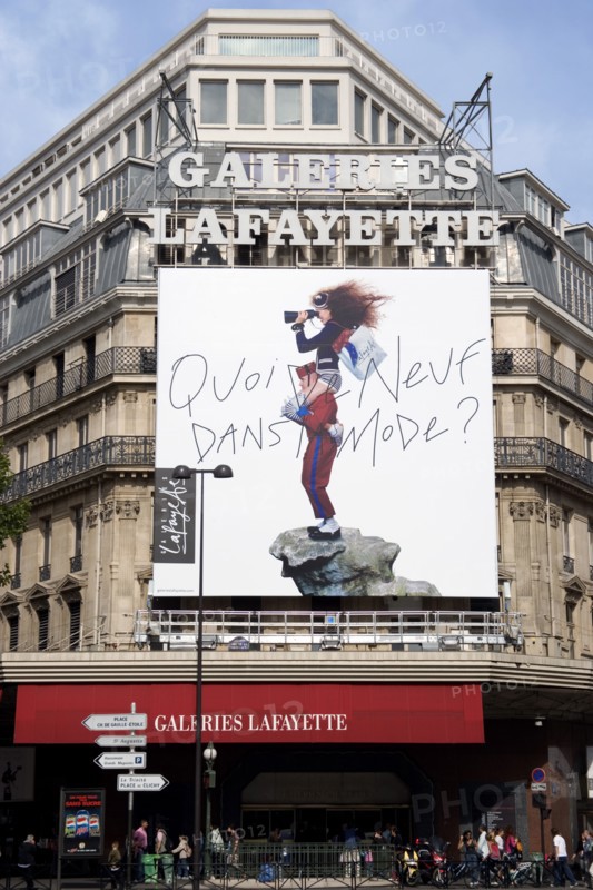 FRANCE, Ile de France, Paris, The front of Galeries Lafayette department store