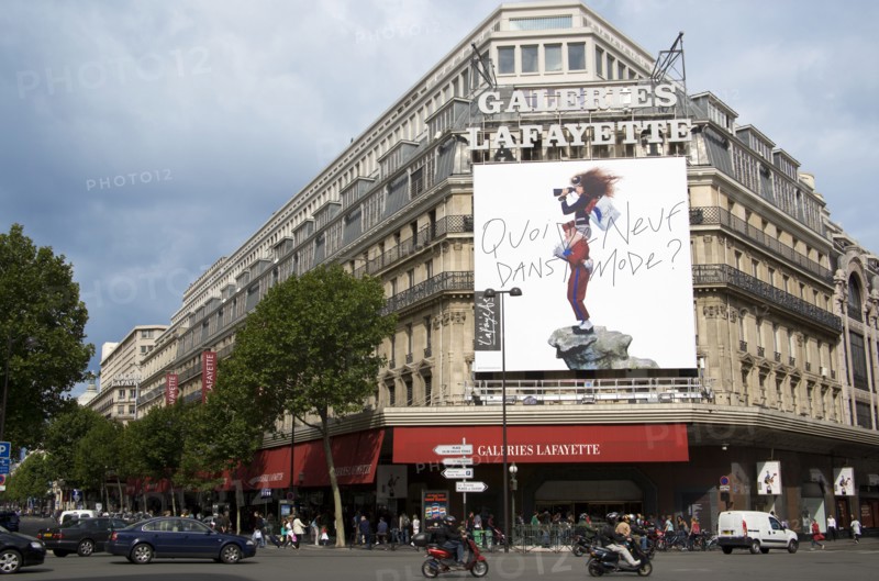 FRANCE, Ile de France, Paris, The front of Galeries Lafayette department store