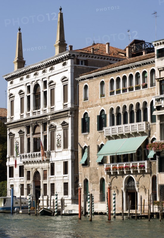 ITALY, Veneto, Venice, "Palazzo Papadopoli (on the left) on the Grand Canal, formerly known as Coccina-Tiepolo built in 1560"