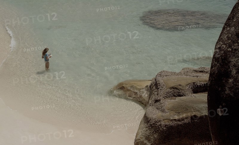AUSTRALIA, Queensland, Fitzroy Island, "Reading a Book, Nudie Beach, Fitzroy Island  "