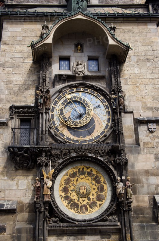 CZECH REPUBLIC, Bohemia, Prague, The Astronomical Clock on the Old Town Hall