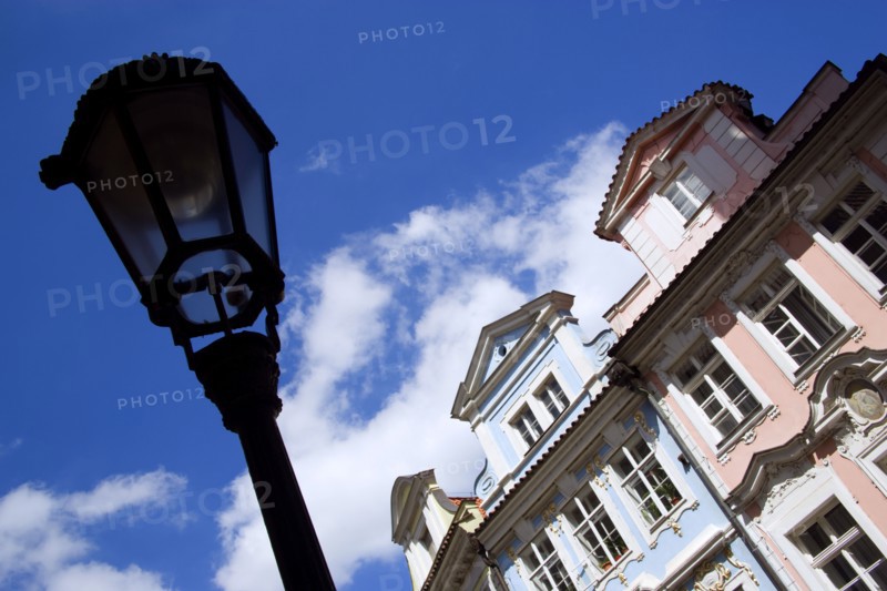 CZECH REPUBLIC, Bohemia, Prague, The Little Quarter Renaissance and Baroque buildings in Bridge Street