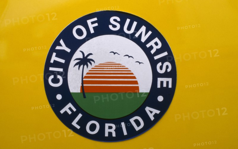 USA, Florida, City of Sunrise Florida logo