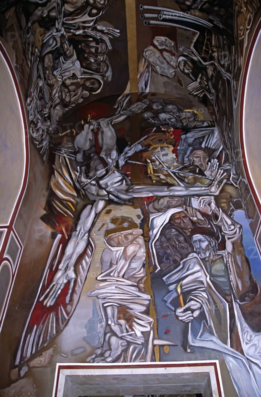BULGARIA, Veilko Tarnovo, "Church of the Blessed Saviour, Tsarevets, interior painting"