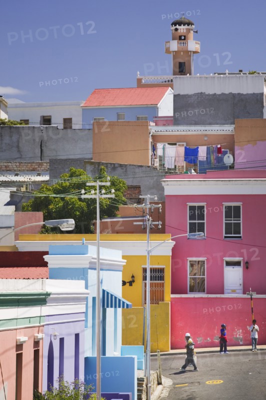 SOUTH AFRICA, Western Cape, Cape Town, "Colouful houses in Bo-Kaap, the historic Cape Muslim Quarter."