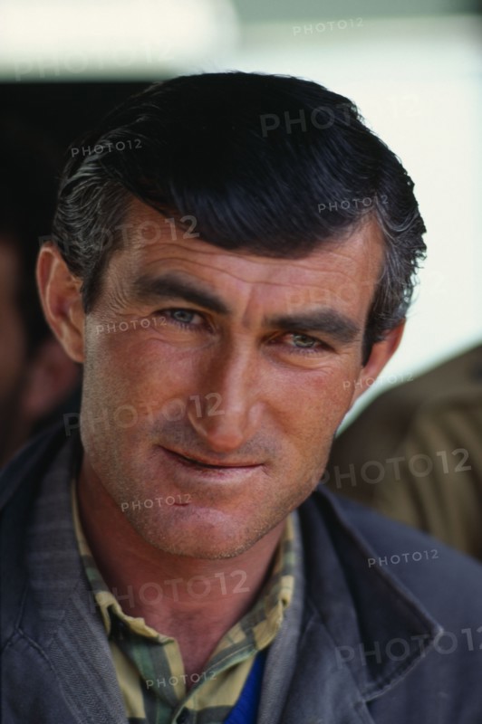 ARMENIA, Yerevan, Head and shoulders portrait of Armenian man at Yerevan market