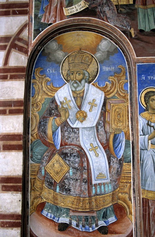 BULGARIA, Rila, "Fresco, Nativity Church, Rila Monastery."