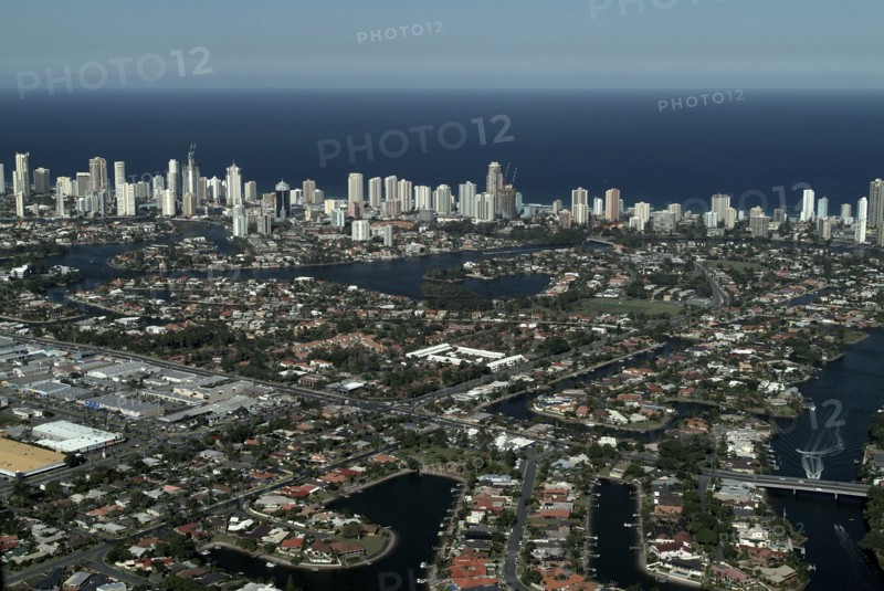 Australia, Queensland, Gold Coast, Broadbeach from the air