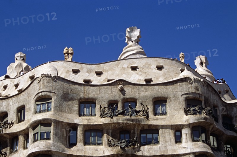 SPAIN, Catalonia, Barcelona, "Casa Mila, La Pedrera. Gaudi"