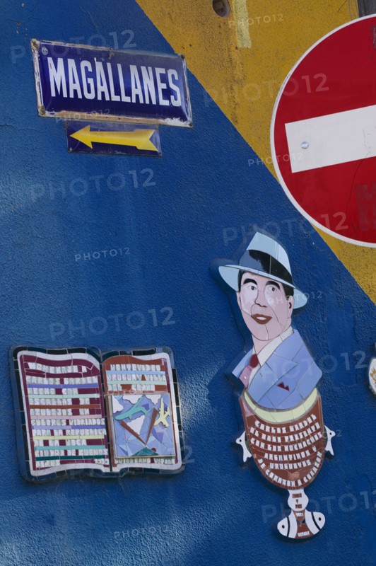 ARGENTINA, Buenos Aires, Street sign in La Boca.