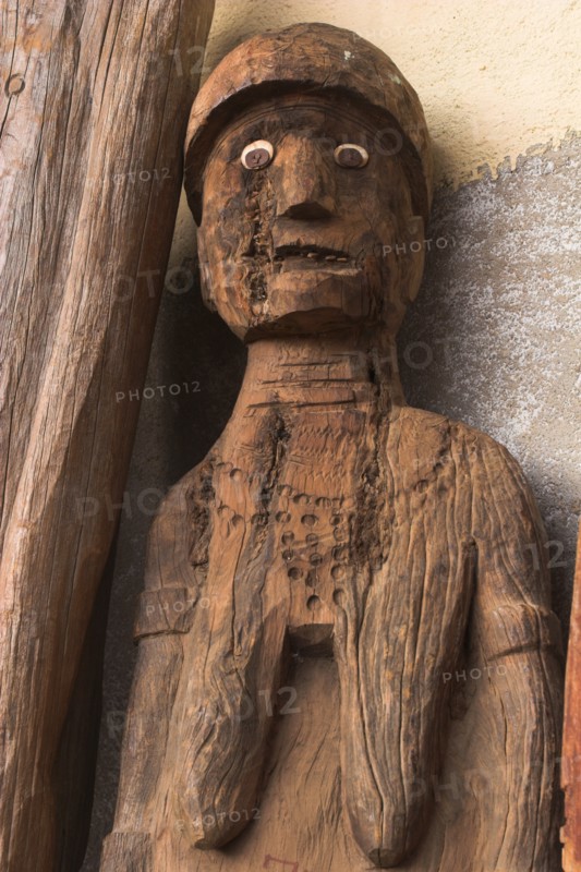 ETHIOPIA, South, Konso - Waga (Wakka), "Famous carved wooden effergies of Chiefs and Warriors, which are now becoming rare as many have been stolen by art collectors "