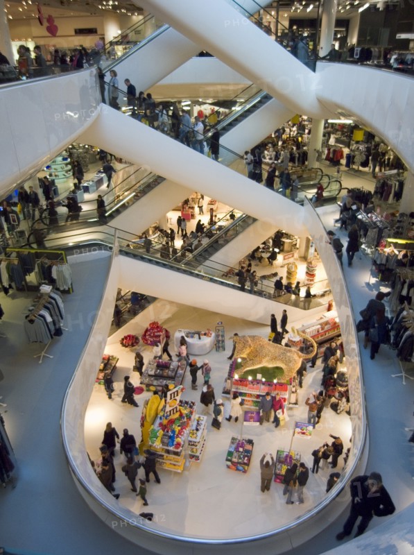 ENGLAND, West Midlands, Birmingham, Interior of Selfridges department store in the Bullring shopping centre.