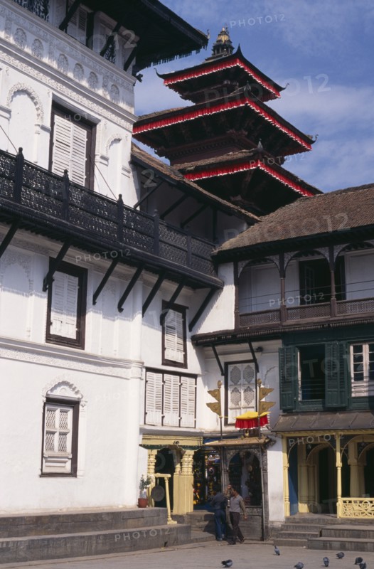 NEPAL, Kathmandu, Royal Palace or Hanuman Dhoka. Nasal Chowk Courtyard