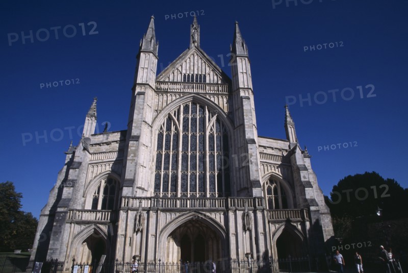 ENGLAND, Hampshire, Winchester, Winchester Cathedral. West elevation