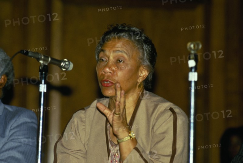 DOMINICA, Politics, People, Portrait of Eugenia Charles (1919-2005).  Prime Minister of Dominica 1980-1995.