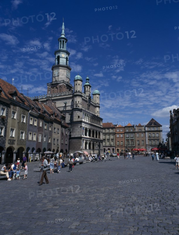 POLAND, Poznan, Town Hall and Old Market Square