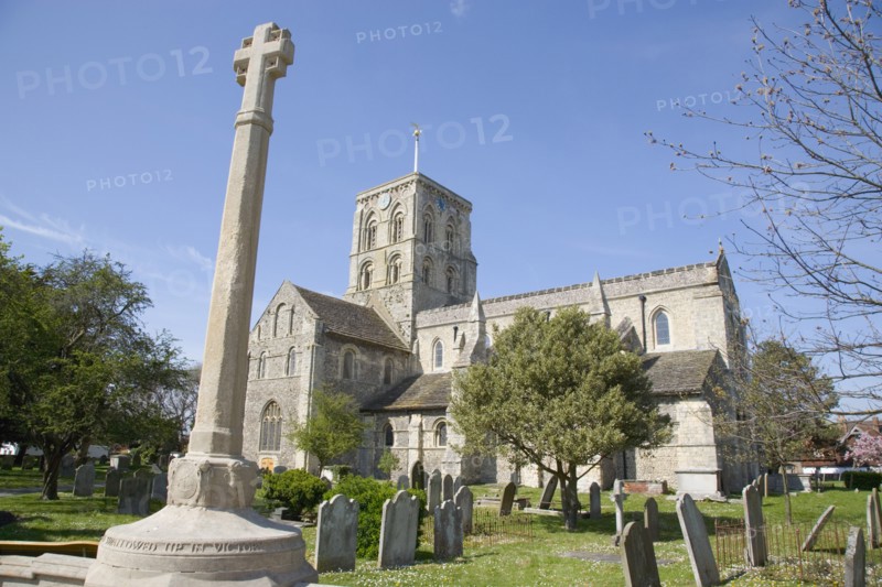 ENGLAND, West Sussex, Shoreham-by-Sea, "St Mary de  Haura a 900 year old Norman Church of England. The church was founded by Philip de Braose, whose father, William, had fought with William the Conqueror at Hastings in 1066."