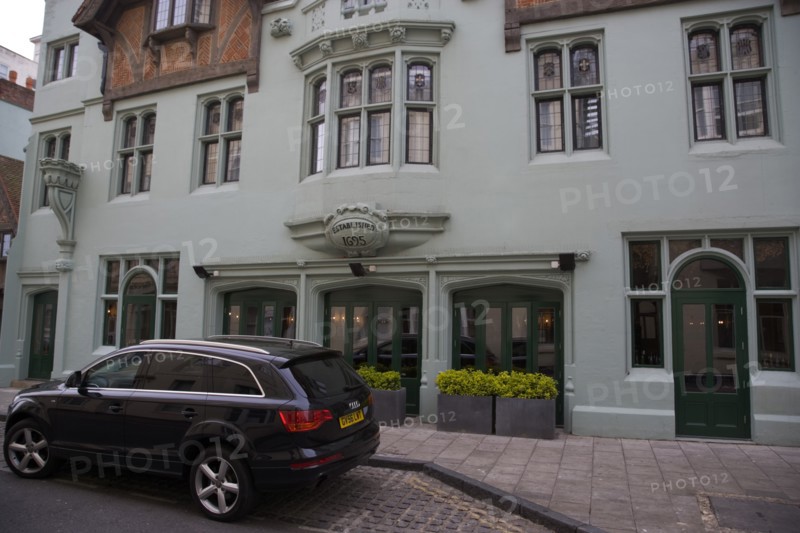ENGLAND, East Sussex, Brighton, Exterior of the Hotel du Vin in Ship street.