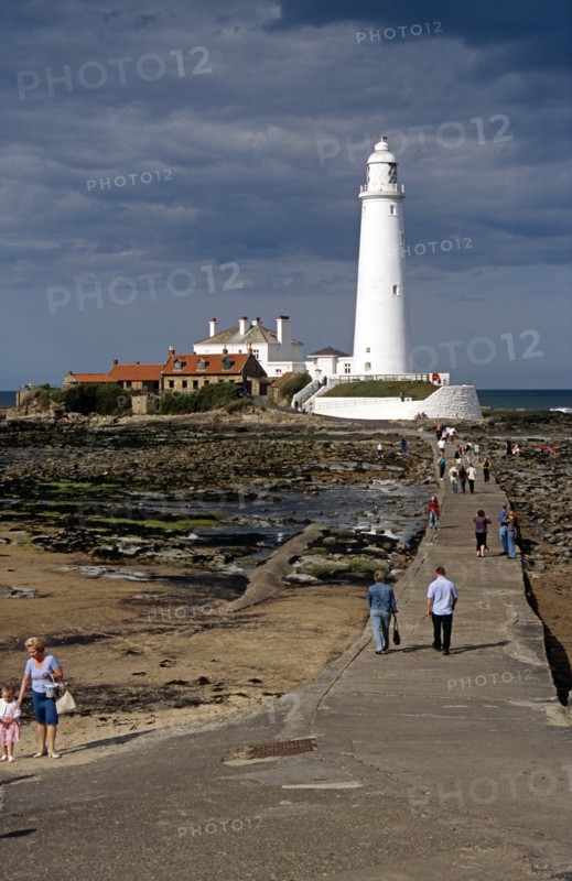 ENGLAND, Tyne & Wear, Tynemouth, "Saint Marys Lighthouse, Saint Marys Island near Newcastle Upon Tyne."