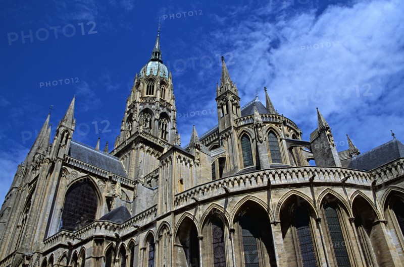 FRANCE, Normandy, Bayeux, Notre Dame Cathedral.