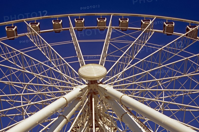 SPAIN, Andalucia, Seville, "The Wheel of Seville, Prado de San Sebastian."