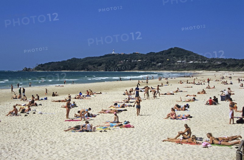 AUSTRALIA, New South Wales, Cape Byron, Beach at Byron Bay.