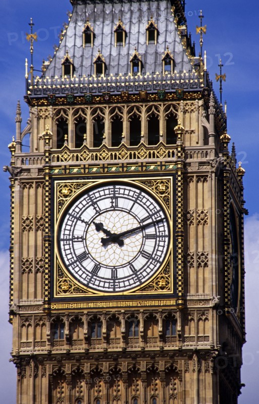 ENGLAND, London, "Westminster, Big Ben, St Stephens Tower, Houses of Parliament."