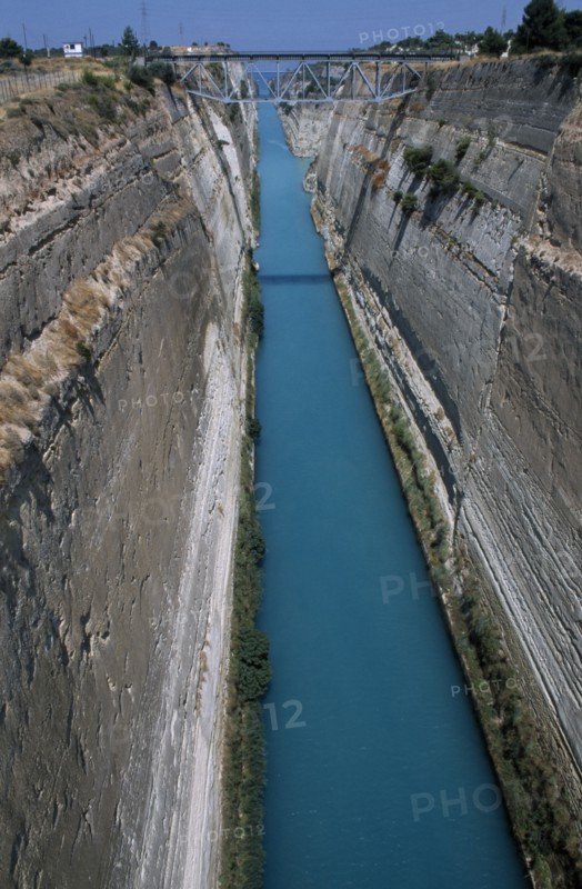 GREECE, Peloponese, Corinth, The Corinthian Canal