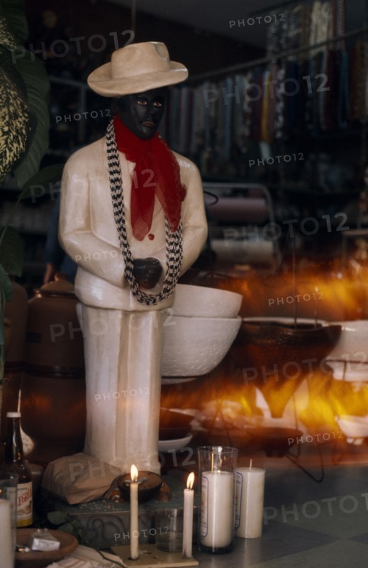 BRAZIL, Religion, Umbanda cult figure.
