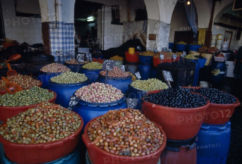 MOROCCO, Casablanca , Olive souk.