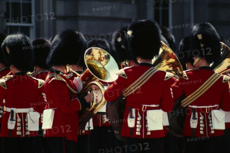 ENGLAND, London, Bandsmen at Trooping the Colour
