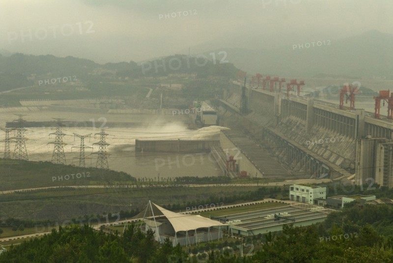 CHINA, Hubei , Sandouping, The Three Gorges Dam at Sandouping