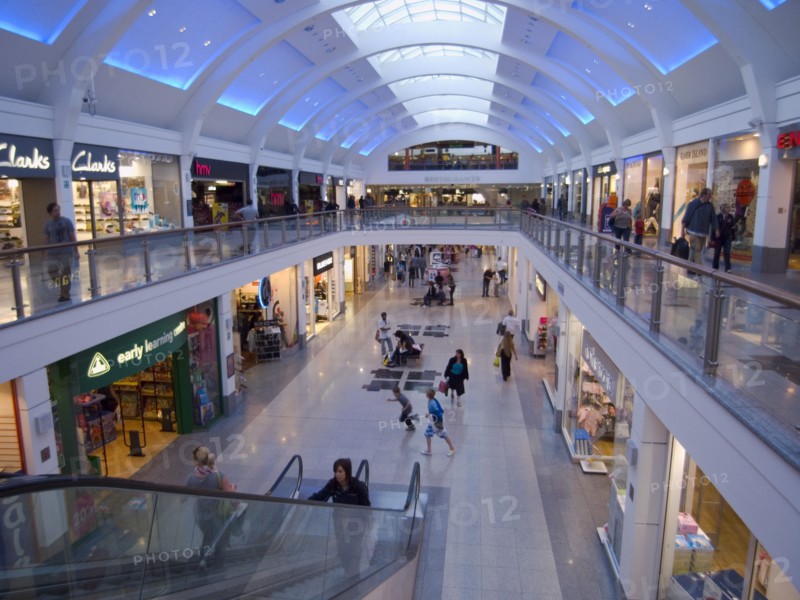 ENGLAND, East Sussex, Brighton, Churchill Square shopping centre interior.
