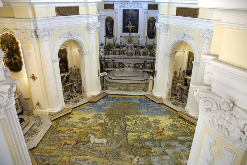 20093671 ITALY Campania Island of Capri Anacapri. The Church of San Michele with it s renowned majolica tiled floor dating from 1761