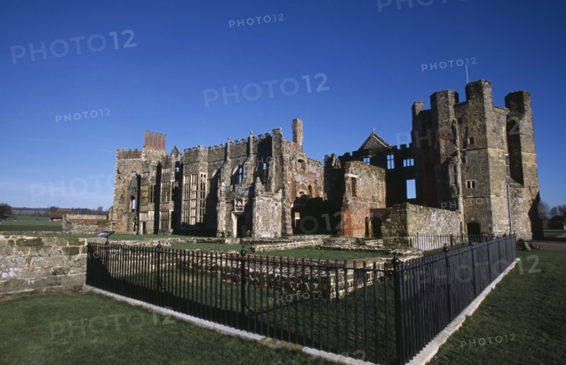 ENGLAND, West Sussex, Midhurst, Cowdray Castle ruins.