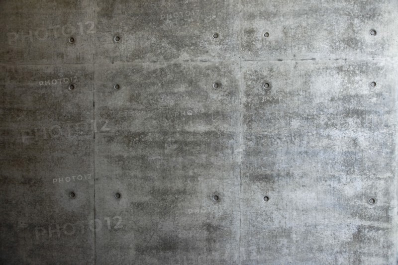 ARCHITECTURE, Detail, Walls, Section of concrete wall.