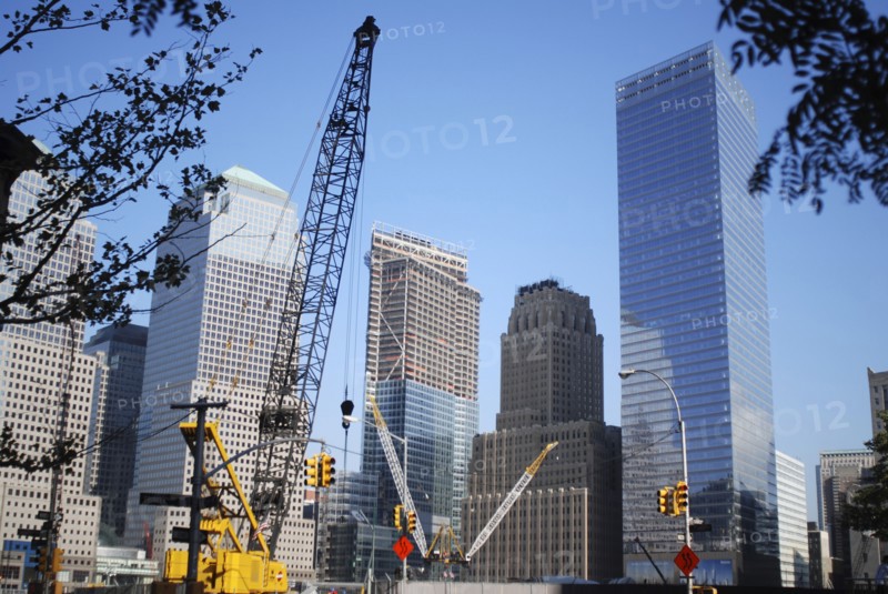 USA, New York, Manhattan, "Financial District, World Trade Centre, construction site at Ground Zero"